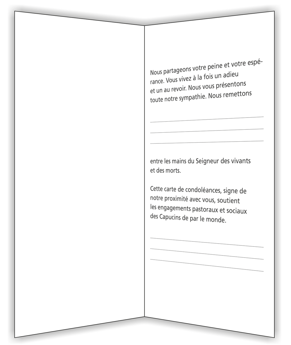 Kondolenzkarte Hinströmen zum Licht