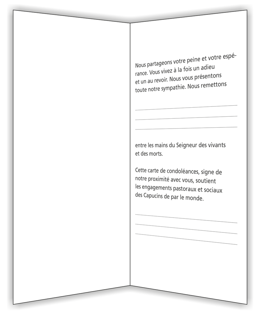 Kondolenzkarte Hinströmen zum Licht