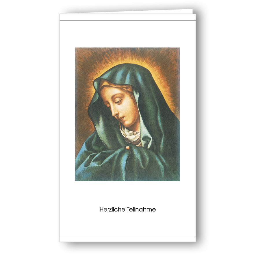 Kondolenzkarte Mater Dolorosa